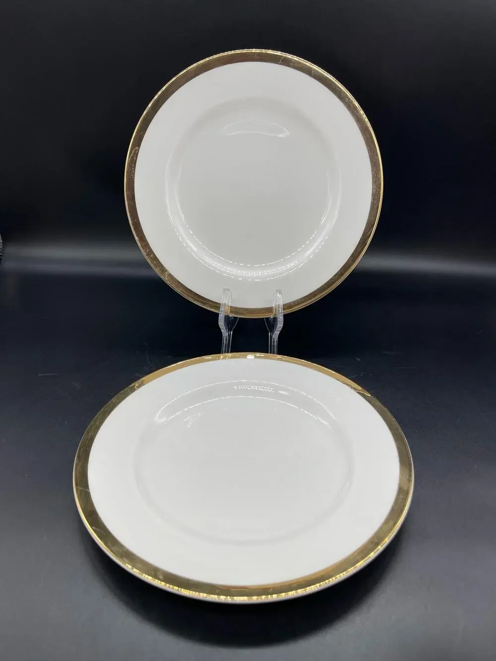 Pier 1 One Gold Band Set of 2 Salad Plates